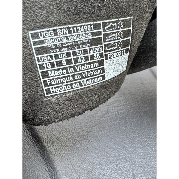 UGG Men\'s Wainscott Buckle Slide Gray Size 10